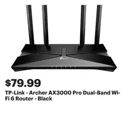 Best Buy TP-Link - Archer AX3000 Pro Dual-Band Wi-Fi 6 Router - Black offer
