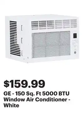 Best Buy GE - 150 Sq. Ft 5000 BTU Window Air Conditioner - White offer