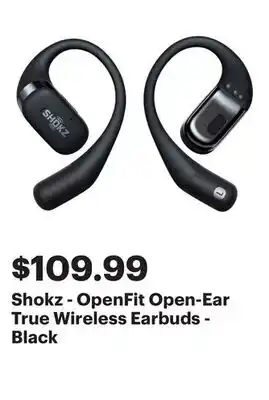 Best Buy Shokz - OpenFit Open-Ear True Wireless Earbuds - Black offer