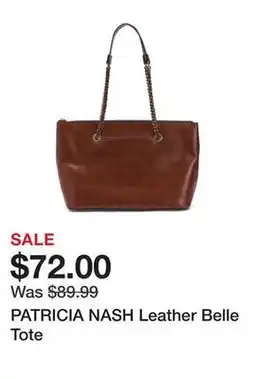 Marshalls PATRICIA NASH Leather Belle Tote offer