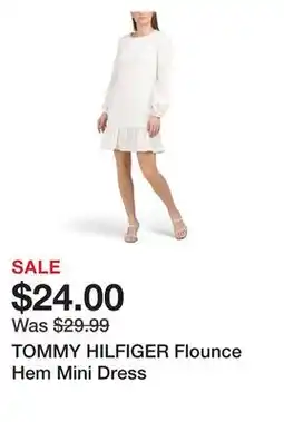 Marshalls TOMMY HILFIGER Flounce Hem Mini Dress offer
