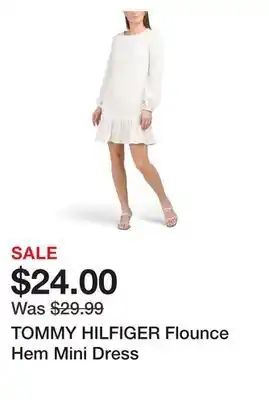 Marshalls TOMMY HILFIGER Flounce Hem Mini Dress offer