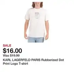 Marshalls KARL LAGERFELD PARIS Rubberized Dot Print Logo T-shirt offer