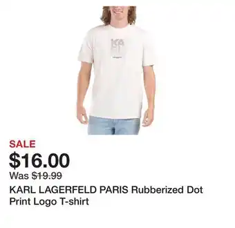 Marshalls KARL LAGERFELD PARIS Rubberized Dot Print Logo T-shirt offer