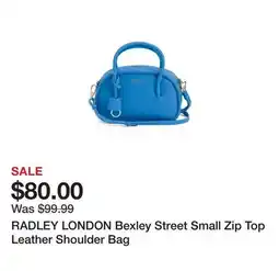 Marshalls RADLEY LONDON Bexley Street Small Zip Top Leather Shoulder Bag offer