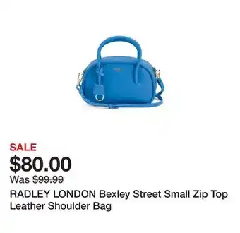 Marshalls RADLEY LONDON Bexley Street Small Zip Top Leather Shoulder Bag offer