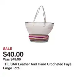 Marshalls THE SAK Leather And Hand Crocheted Faye Large Tote offer