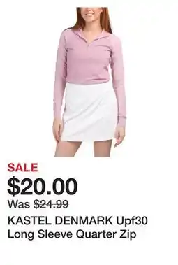 Marshalls KASTEL DENMARK Upf30 Long Sleeve Quarter Zip offer
