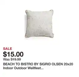 Marshalls BEACH TO BISTRO BY SIGRID OLSEN 20x20 Indoor Outdoor Wellfleet Shells Pillow offer