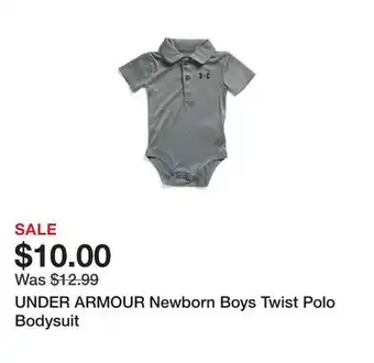 Marshalls UNDER ARMOUR Newborn Boys Twist Polo Bodysuit offer