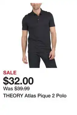 Marshalls THEORY Atlas Pique 2 Polo offer