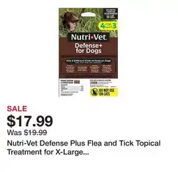 Tractor Supply Company Nutri-Vet Defense Plus Flea and Tick Topical Treatment for X-Large Dogs, 4 ct offer