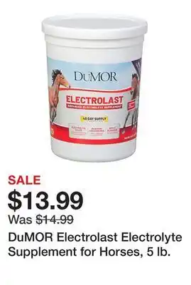 Tractor Supply Company DuMOR Electrolast Electrolyte Supplement for Horses, 5 lb offer
