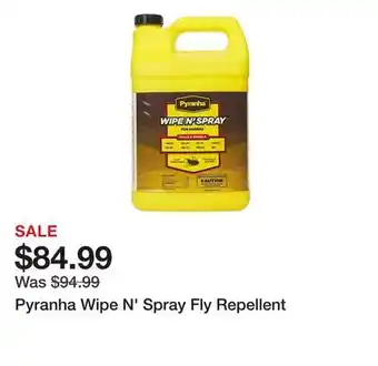 Tractor Supply Company Pyranha Wipe N' Spray Fly Repellent offer