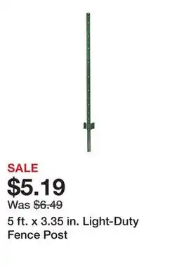 Tractor Supply Company 5 ft. x 3.35 in. Light-Duty Fence Post offer