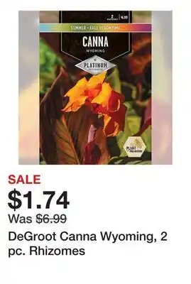 Tractor Supply Company DeGroot Canna Wyoming, 2 pc. Rhizomes offer