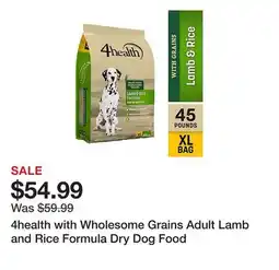 Tractor Supply Company 4health with Wholesome Grains Adult Lamb and Rice Formula Dry Dog Food offer