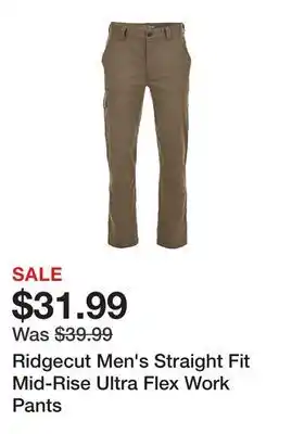 Tractor Supply Company Ridgecut Men's Straight Fit Mid-Rise Ultra Flex Work Pants offer