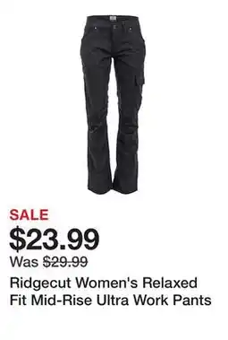 Tractor Supply Company Ridgecut Women's Relaxed Fit Mid-Rise Ultra Work Pants offer