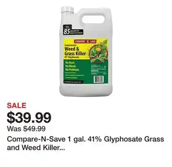 Tractor Supply Company Compare-N-Save 1 gal. 41% Glyphosate Grass and Weed Killer Concentrate, Makes 85 gal offer
