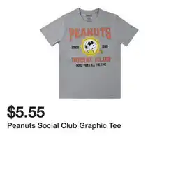 Five Below Peanuts Social Club Graphic Tee offer