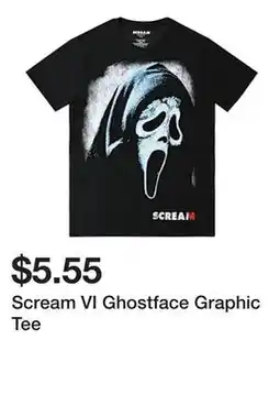 Five Below Scream VI Ghostface Graphic Tee offer