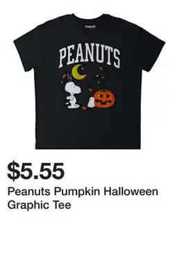 Five Below Peanuts Pumpkin Halloween Graphic Tee offer