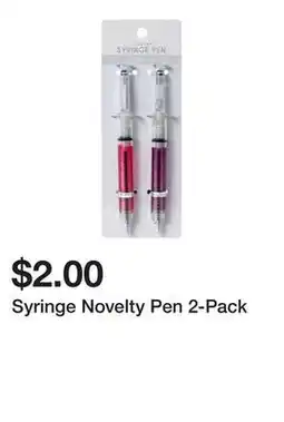 Five Below Syringe Novelty Pen 2-Pack offer