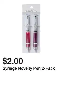 Five Below Syringe Novelty Pen 2-Pack offer