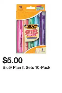 Five Below Bic Plan It Sets 10-Pack offer