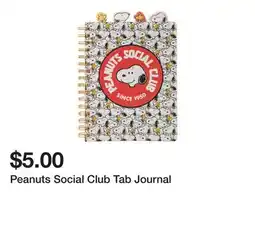 Five Below Peanuts Social Club Tab Journal offer