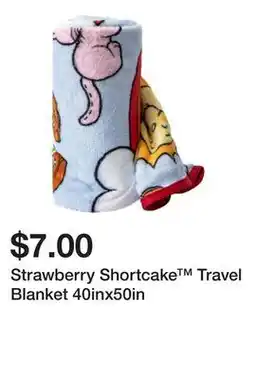 Five Below Strawberry Shortcake Travel Blanket 40inx50in offer