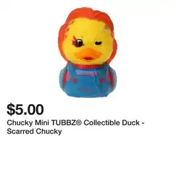 Five Below Chucky Mini TUBBZ Collectible Duck - Scarred Chucky offer