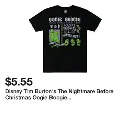 Five Below Disney Tim Burton's The Nightmare Before Christmas Oogie Boogie Graphic Tee offer