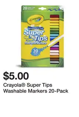Five Below Crayola Super Tips Washable Markers 20-Pack offer