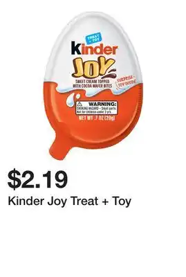 Wegmans Kinder Joy Treat + Toy offer