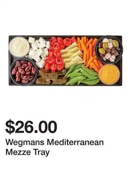 Wegmans Wegmans Mediterranean Mezze Tray offer