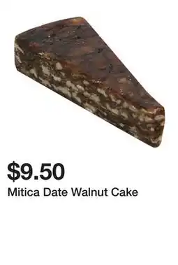 Wegmans Mitica Date Walnut Cake offer