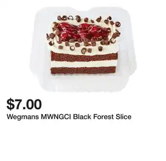 Wegmans Wegmans MWNGCI Black Forest Slice offer