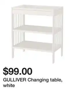 Ikea GULLIVER Changing table, white offer