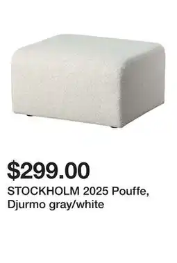 Ikea STOCKHOLM 2025 Pouffe, Djurmo gray/white offer