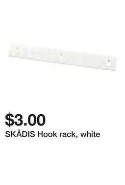 Ikea SKÅDIS Hook rack, white offer