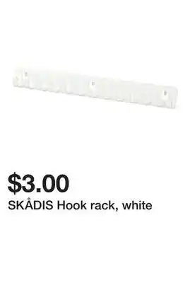 Ikea SKÅDIS Hook rack, white offer