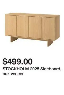 Ikea STOCKHOLM 2025 Sideboard, oak veneer offer