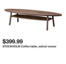 Ikea STOCKHOLM Coffee table, walnut veneer offer