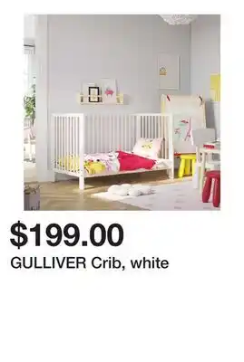 Ikea GULLIVER Crib, white offer