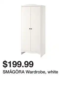 Ikea SMÅGÖRA Wardrobe, white offer