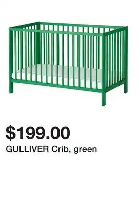 Ikea GULLIVER Crib, green offer