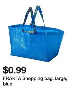 Ikea FRAKTA Shopping bag, large, blue offer