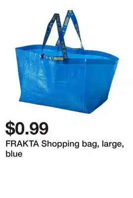 Ikea FRAKTA Shopping bag, large, blue offer